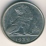 Belgian Franc - 1 Franc - Belgium - 1939 - NIQUEL - KM# 120 - 21,5 mm - Belgie-Belgique - 0